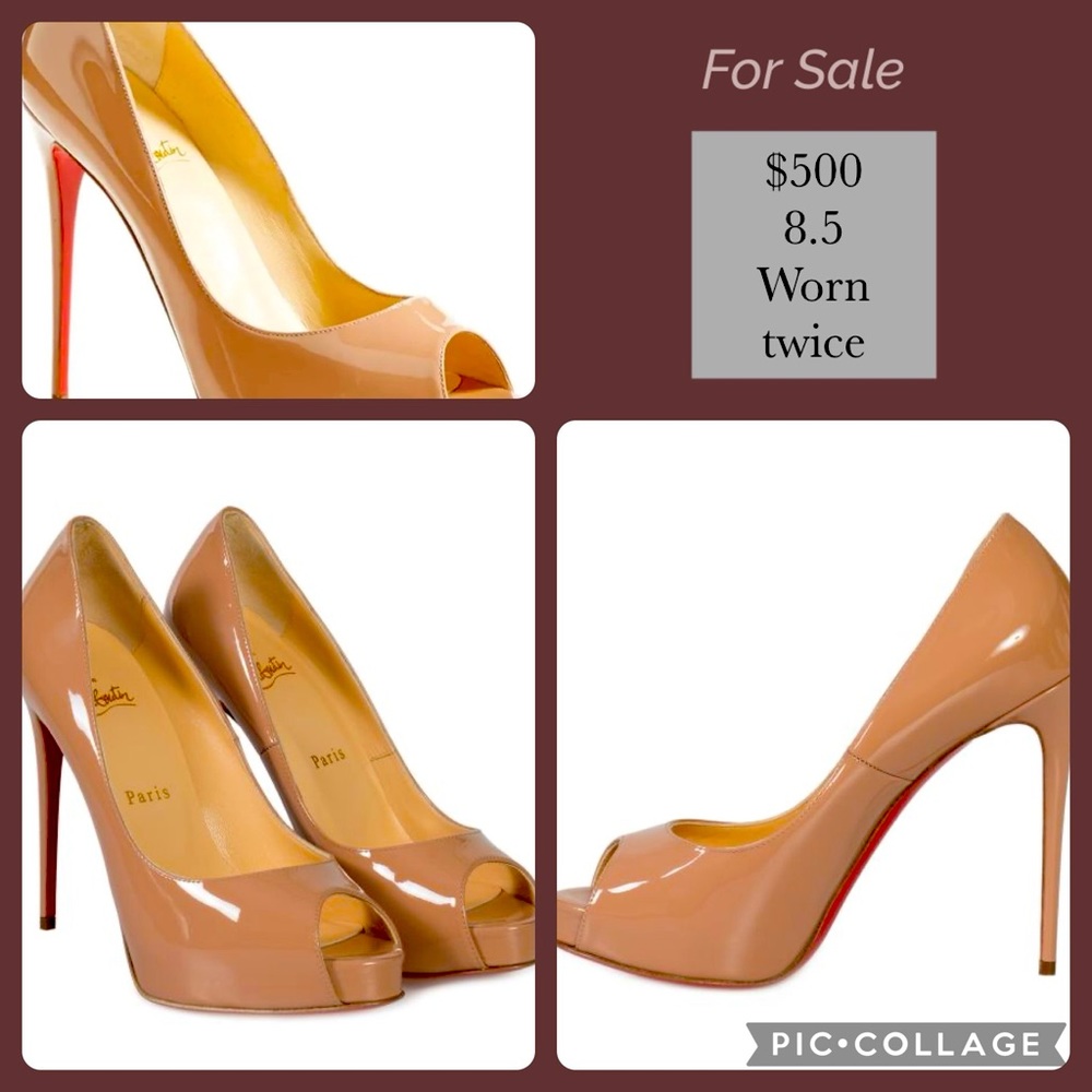 Louboutin Peep Toe Pumps